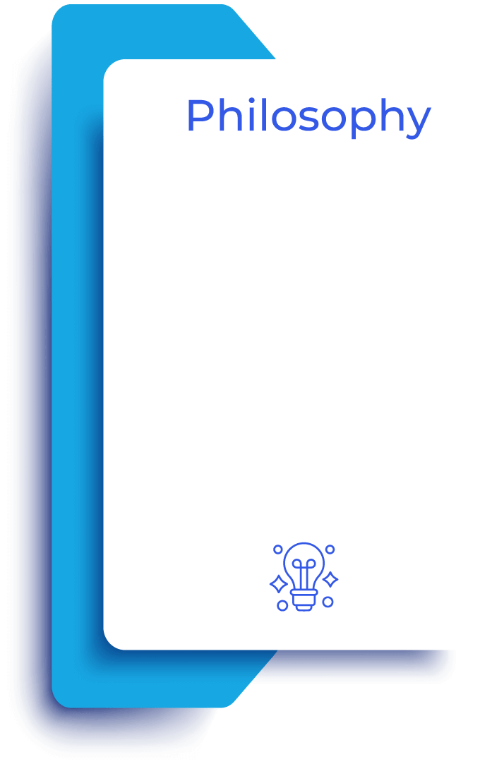 background image for text describing the philosophy of the precision talent solutions government contracting recruitment team